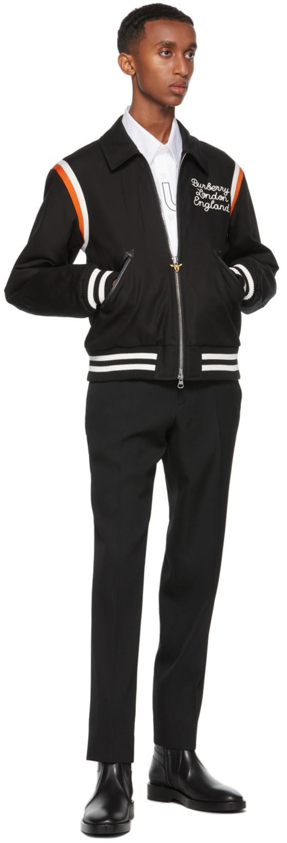 BURBERRY Porthole Detail Panelled Leather Boots In Black