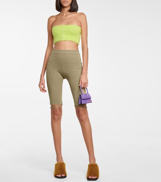 JACQUEMUS Khaki La Montagne 'le Short Sierra' Shorts In Green