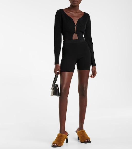 JACQUEMUS Le Cardigan Soli Wool-blend Cardigan In Black