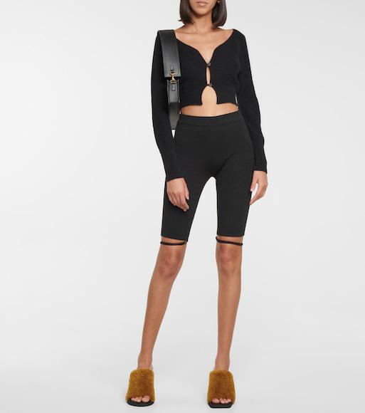 JACQUEMUS Le Cardigan Soli Wool-blend Cardigan In Black