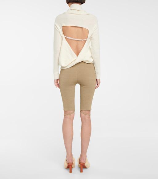 JACQUEMUS Khaki La Montagne 'le Short Sierra' Shorts In Green