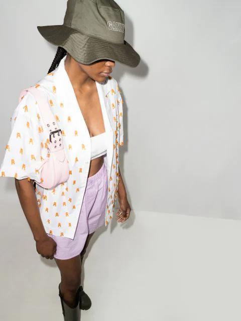 GANNI Khaki Recycled Rubber Country Boots In Green