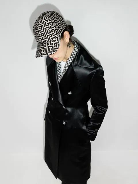 BALMAIN Logo-print Crop T-shirt In White