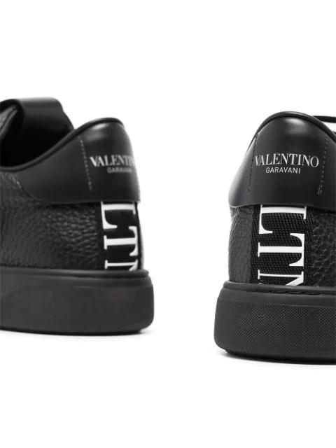 VALENTINO GARAVANI Leather Sneakers In Black