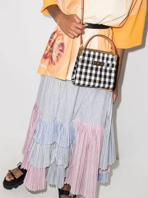 BOTTEGA VENETA Triangular Buckle Belt In Nero