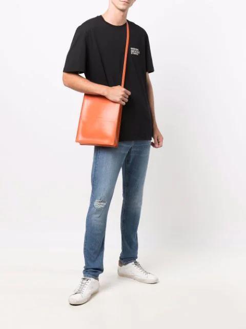 GOLDEN GOOSE Men Logo Print T-shirt In Black