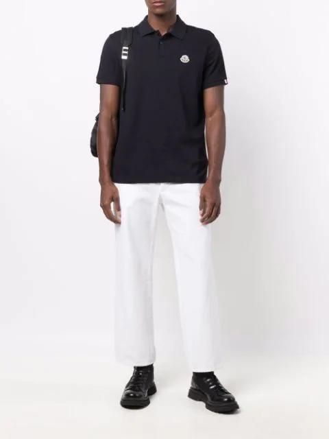 MONCLER This Polo Shirt Features A Timeless Design That Transcends The Seasons In Black