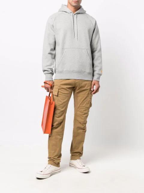 CARHARTT Hooded Chase Sweatshirt Heather Grey In Gray