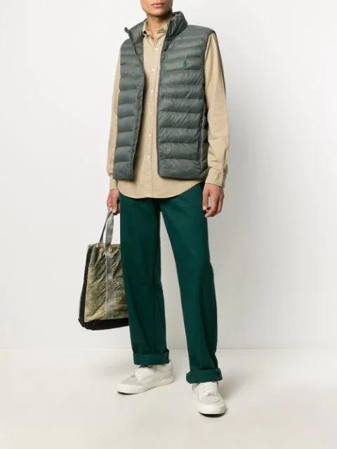 POLO RALPH LAUREN Linen Shirt In Brown