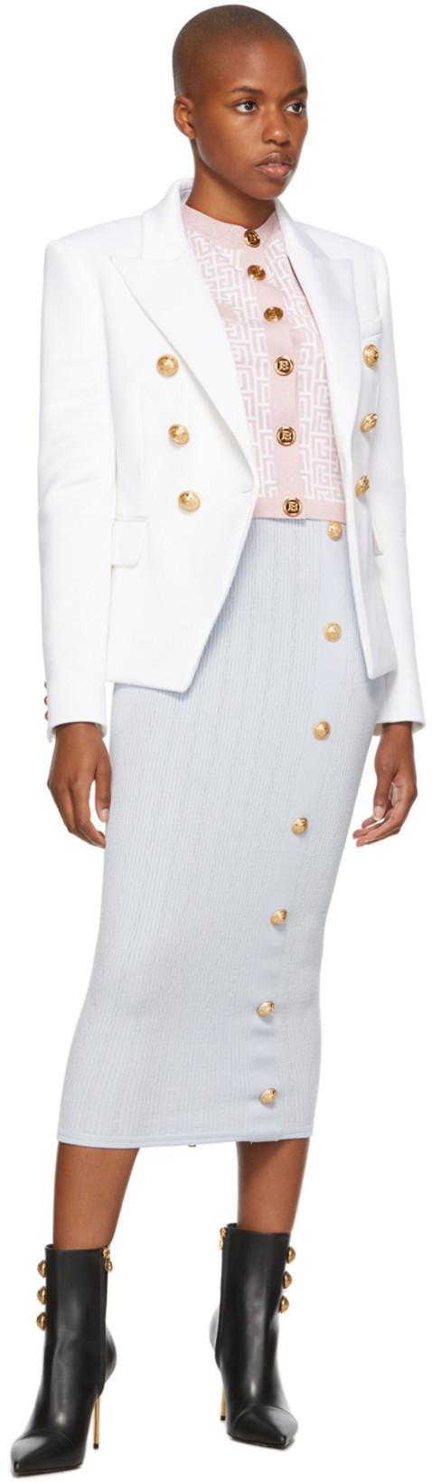 BALMAIN Black Logo Print Sleeveless