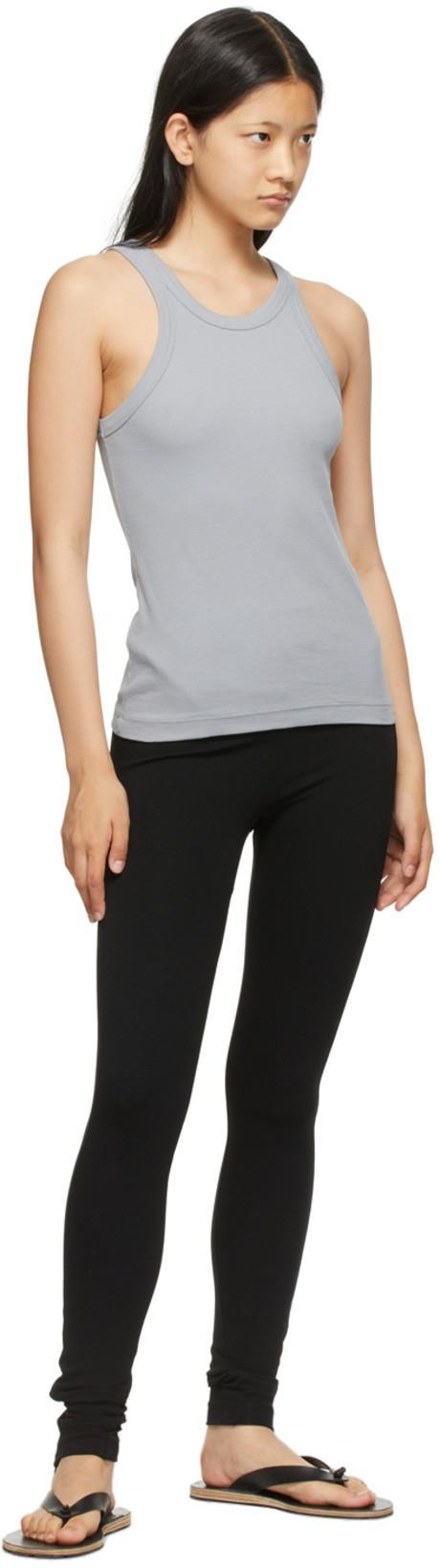 TOTÊME High-rise Ribbed-trim Stretch-knit Leggings In Black