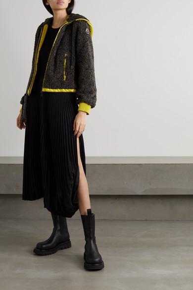 BOTTEGA VENETA Tire Rubber-trimmed Leather Chelsea Boots In Black Transparent