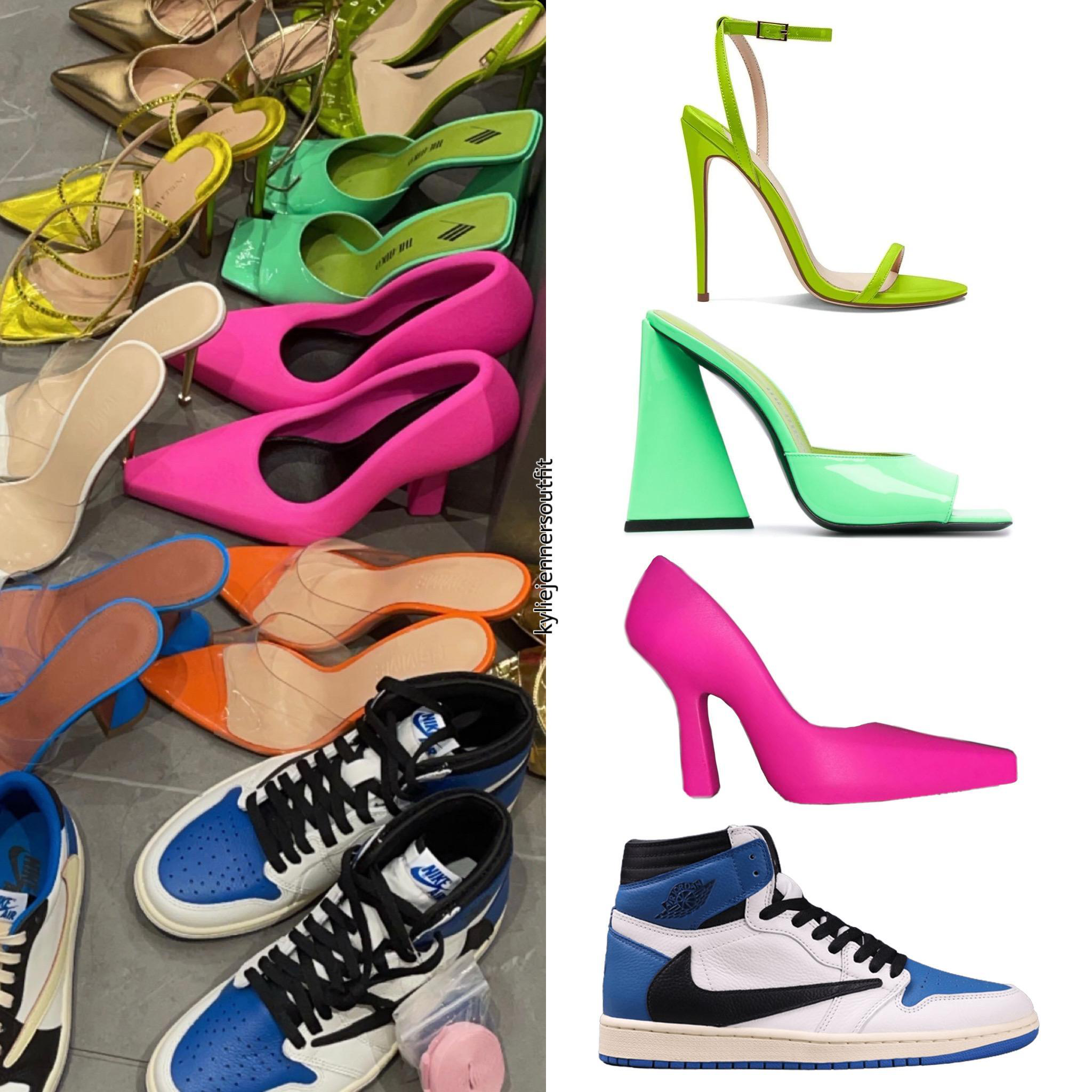 ATTICO Devon Patent Leather Sandals In Green