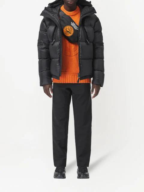 BURBERRY Mens Black Straight-leg Drawstring Linen Trousers Xl