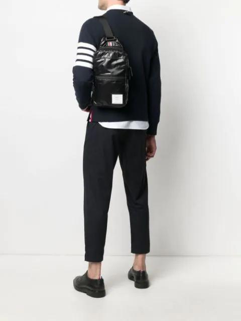 THOM BROWNE Classic Crewneck In Blue