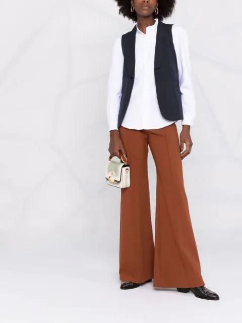 CHLOÉ Black Calf Leather Bos Taurus Lace-up Boots In Animal Print