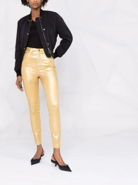 OFF-WHITE Embroidered Logo Bomber Jacket In Black