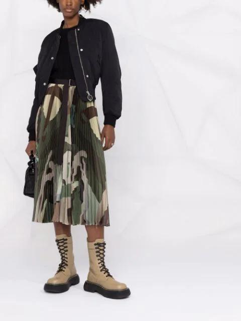 OFF-WHITE Embroidered Logo Bomber Jacket In Black