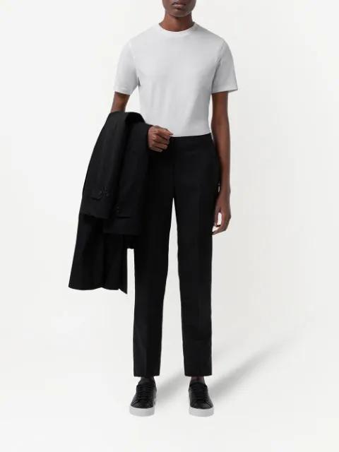 BURBERRY Cotton Gabardine Hooded Car Coat In Black