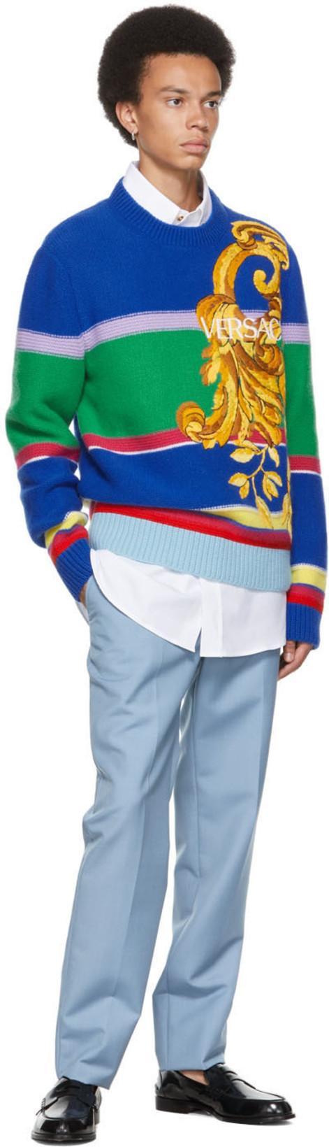 VERSACE Black Vintage Icon Pilot Sunglasses