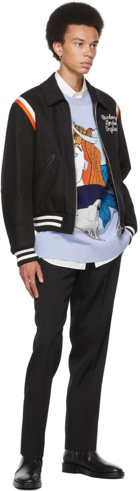 BURBERRY Porthole Detail Panelled Leather Boots In Black