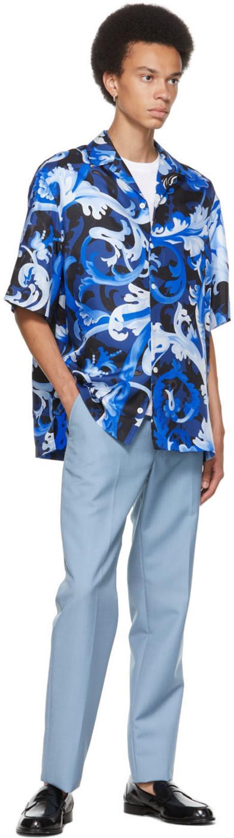 VERSACE White Cotton Jersey T-shirt With Medusa Head Motif In Multi