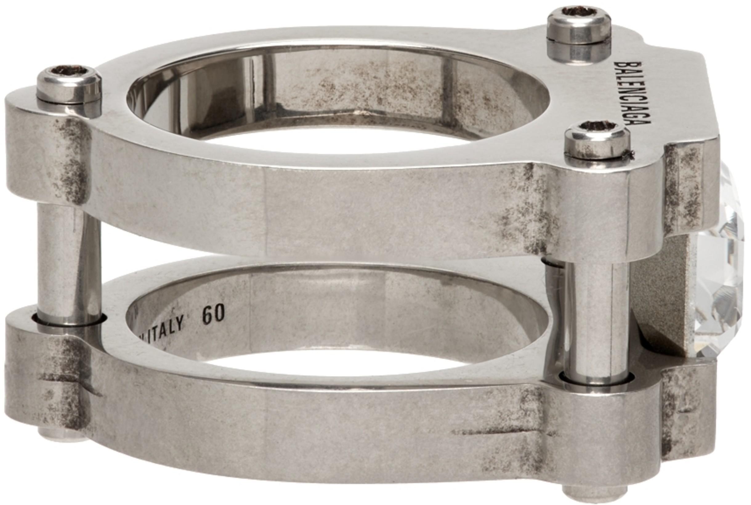 BALENCIAGA Black Swift Oval Sunglasses In 001 Black