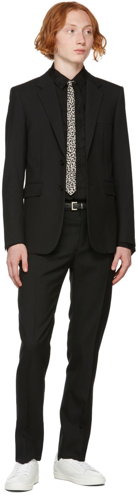 SAINT LAURENT Gym Low Logo-print Leather Sneakers In White