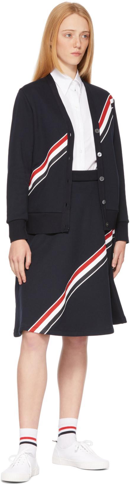 THOM BROWNE Classic Button-down Shirt With Crisp Collar And Curved Hem In White