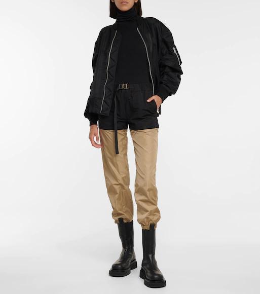 WOLFORD Fitted Turtleneck Bodysuit With Seamless Circular Knit In Black