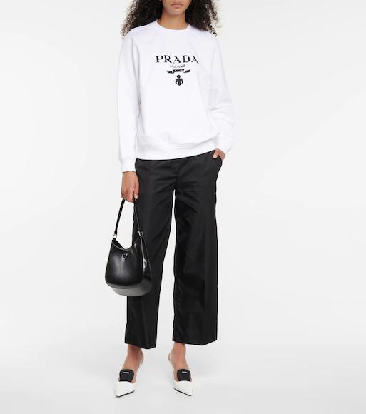 PRADA Aimee Medium Leather Shoulder Bag In F068x Ananas