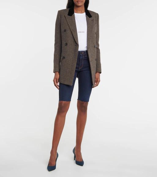 SAINT LAURENT Cotton T-shirt With Frontal Iconic Print In White