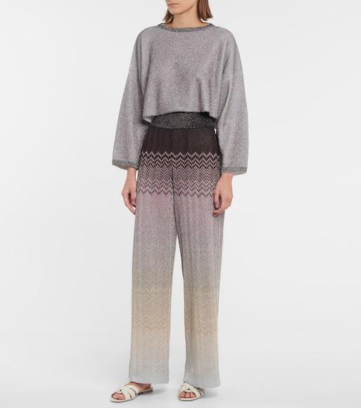 SAINT LAURENT White Slide Sandals With Square Toe For Women