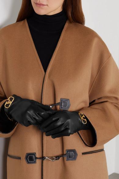 VALENTINO GARAVANI Rockstud Patent Leather Ballet Flats In Animal Print