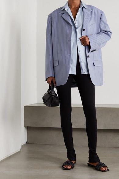 TOTÊME High-rise Ribbed-trim Stretch-knit Leggings In Black