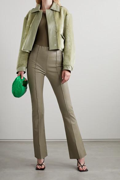 BOTTEGA VENETA Jodie Mini Knotted Intrecciato Leather Tote In Green