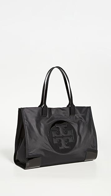 TORY BURCH Ella Patent Tote In Black