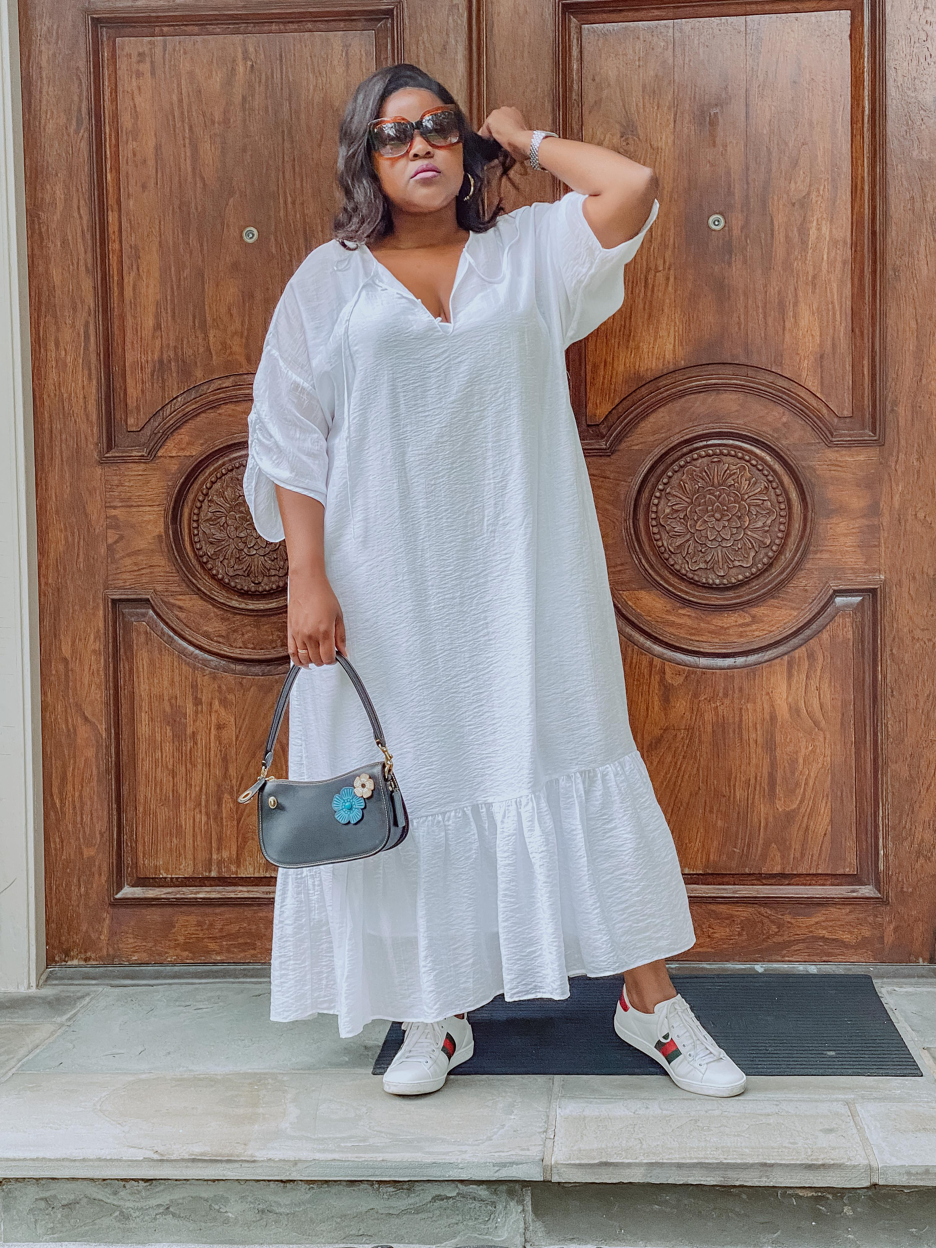 GUCCI Ace Embroidered Leather Sneaker In White