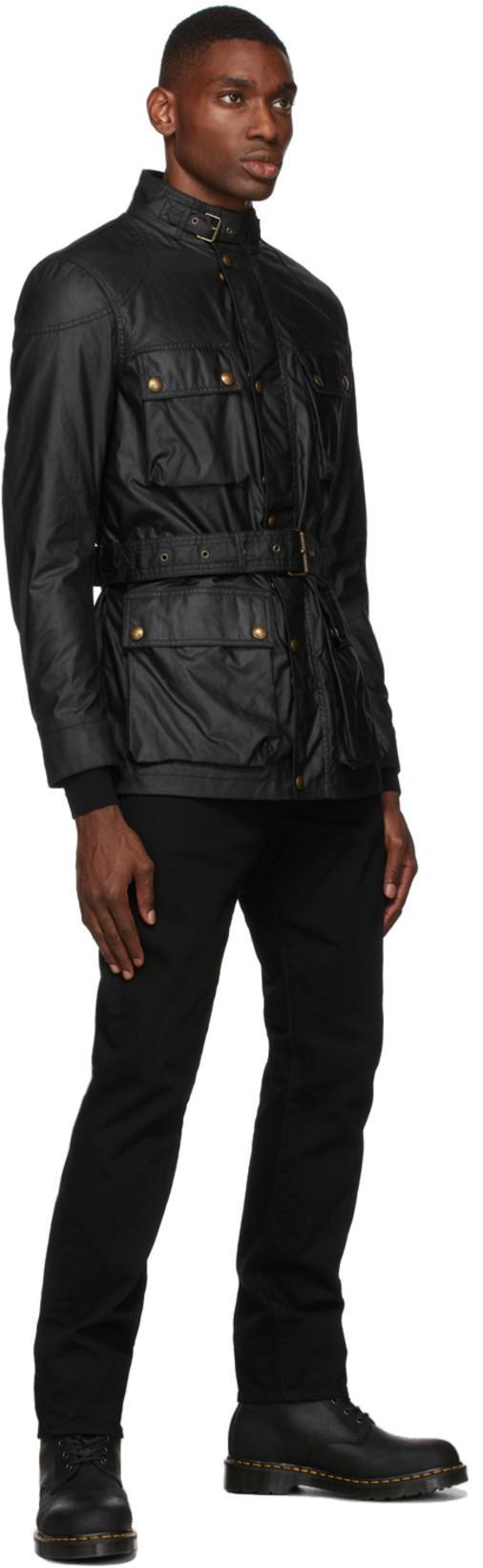 BELSTAFF Trailmaster Waxed Jacket Black