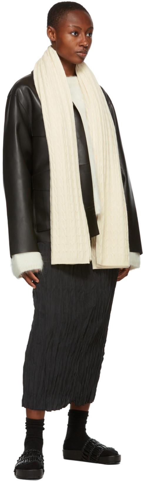 TOTÊME Zipped Wide-sleeve Leather Jacket In Black