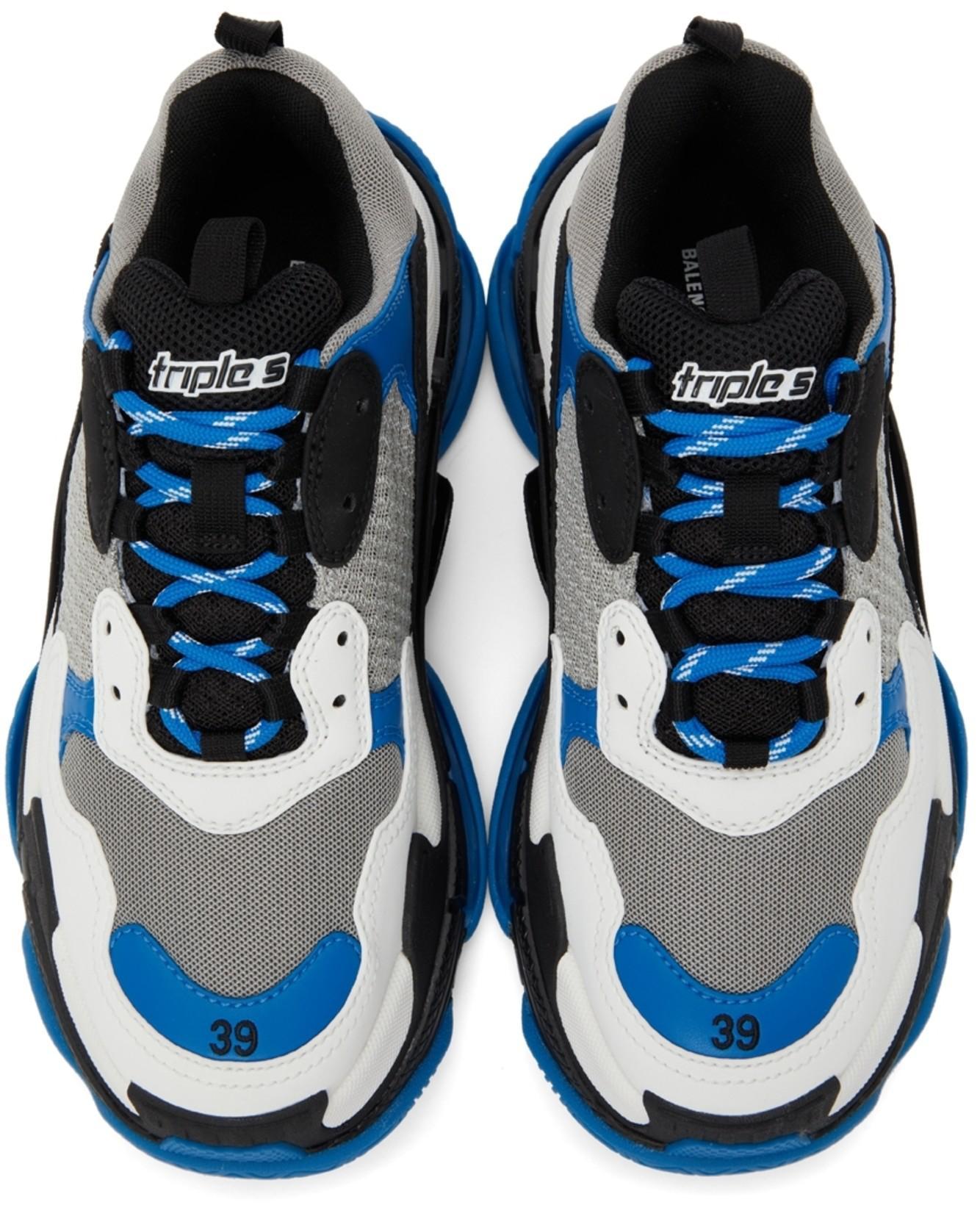 BALENCIAGA Black Swift Oval Sunglasses In 001 Black