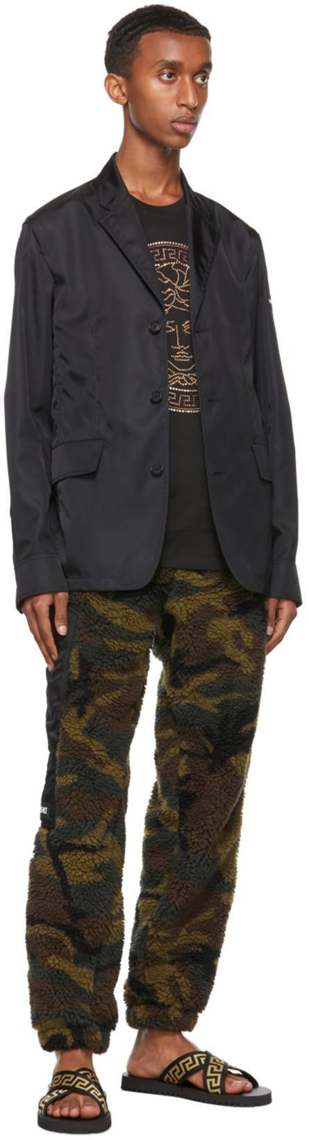 VERSACE Medusa Crystal-embellished T-shirt In Black