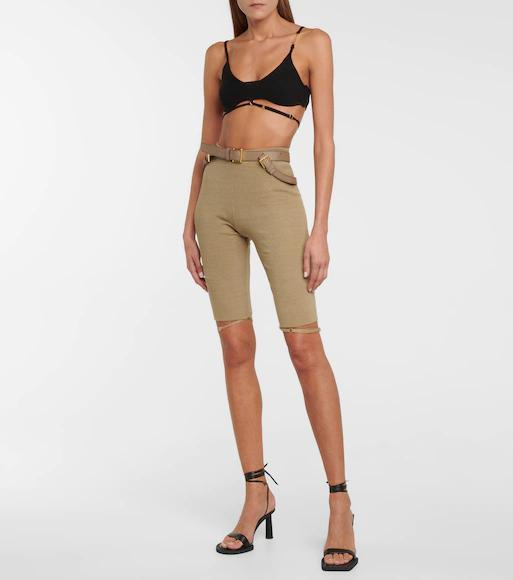 JACQUEMUS Khaki La Montagne 'le Short Sierra' Shorts In Green