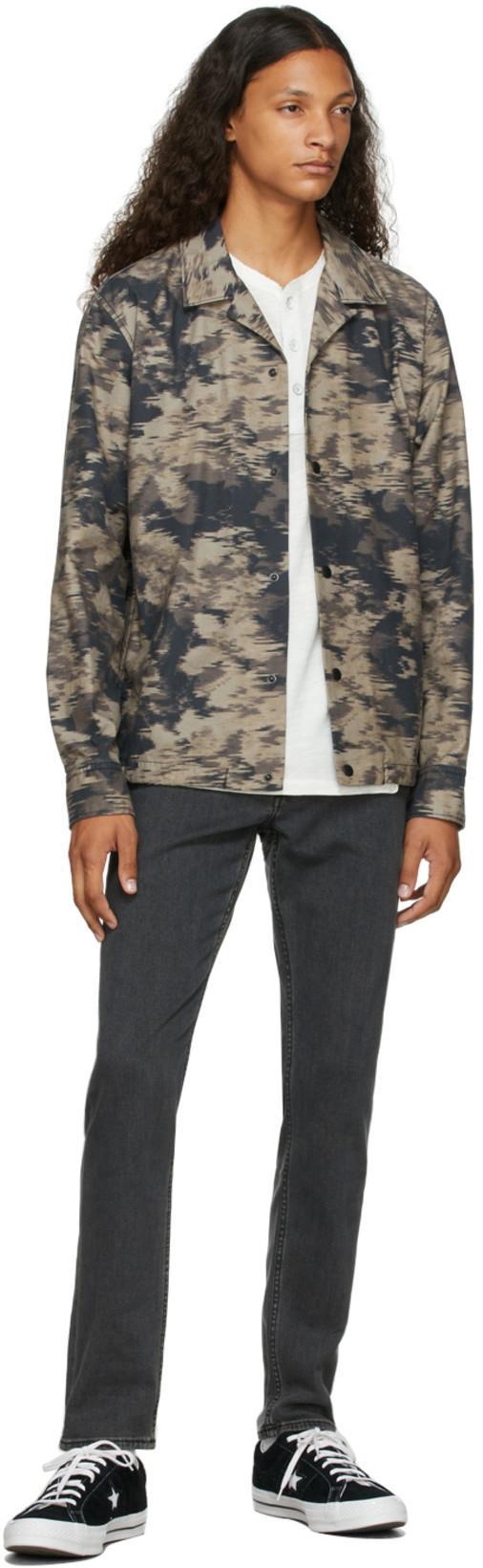 RAG & BONE White Cotton Classic Short Sleeve Henley