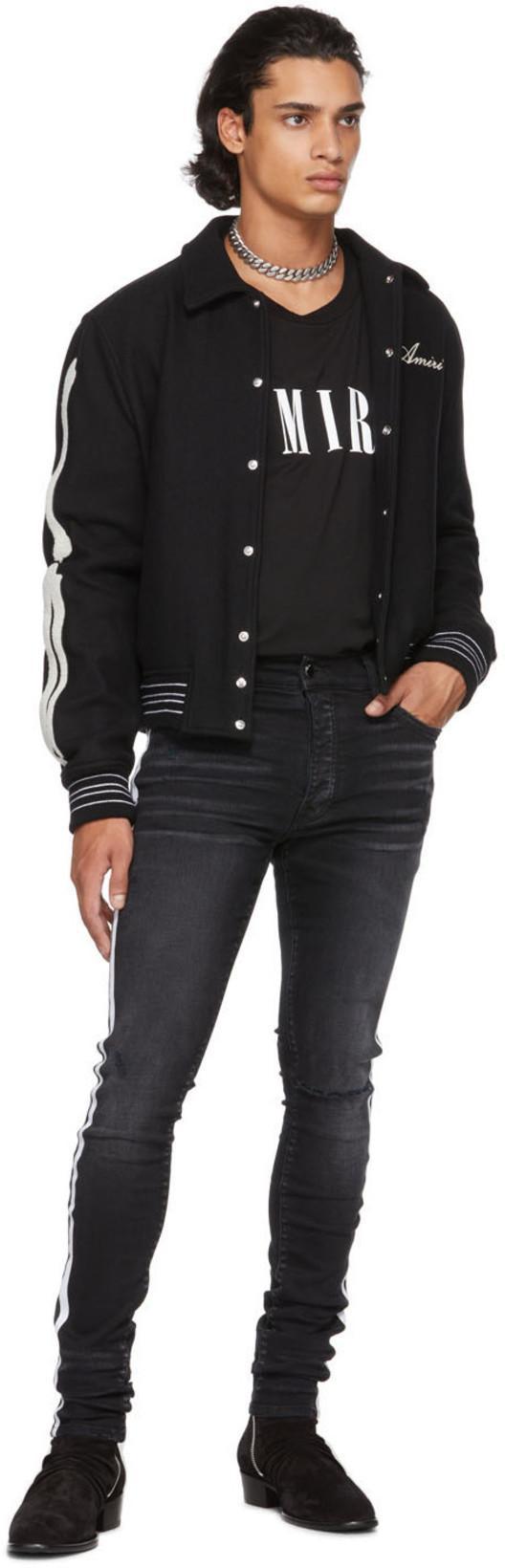 AMIRI Cotton T-shirt With Logo Print In Black