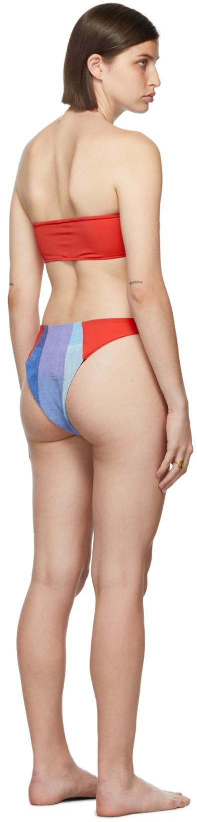 RAVE REVIEW Ssense Exclusive Multicolor June Juno Bikini In Color A Red