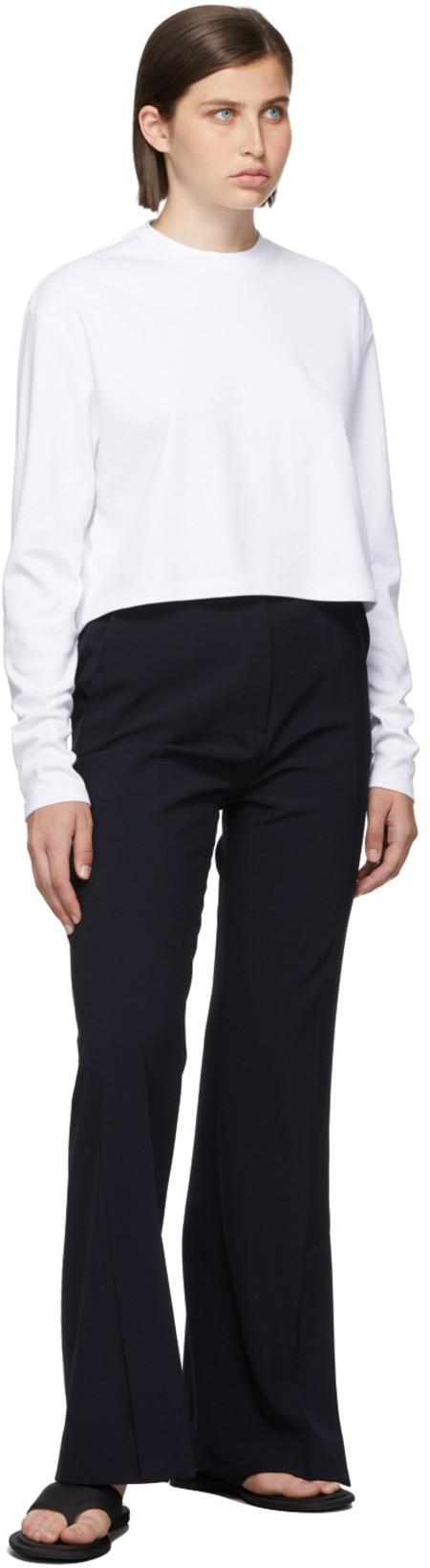 WARDROBE.NYC Crew Neck Stretch-jersey T-shirt In White