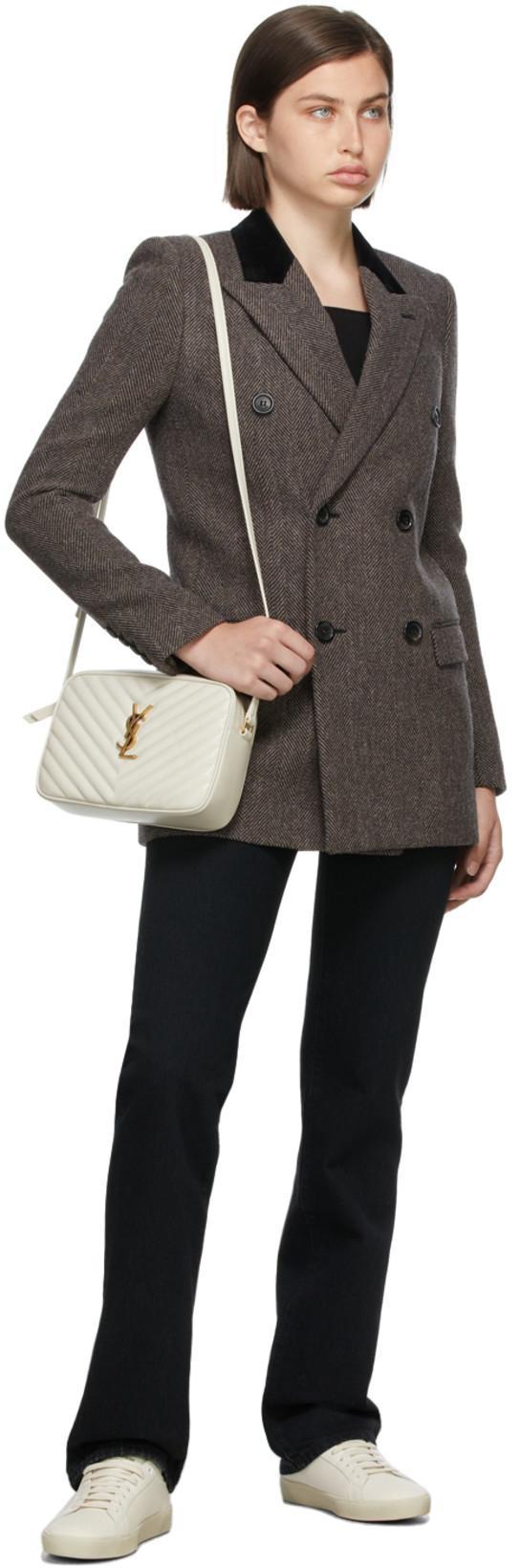 SAINT LAURENT Court Classic Distressed Logo-embroidered Canvas And Leather Sneakers In White