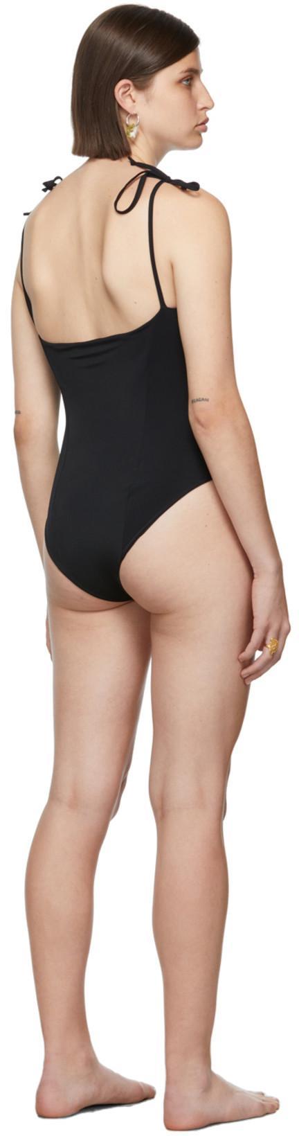RAVE REVIEW Ssense Exclusive Black & Orange Ophie One-piece Swimsuit In Color A Blk