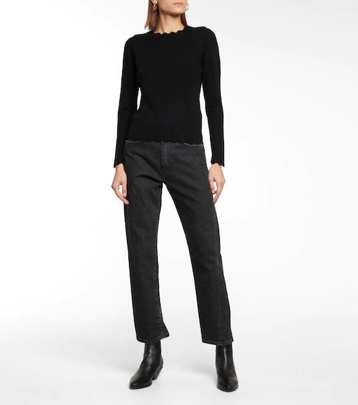 TOTÊME Toteme Organic Denim Classic Cut Jeans In Black